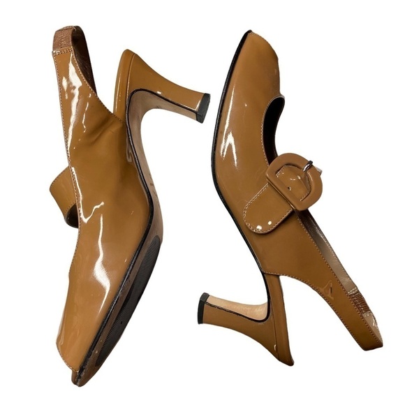 Anyi Lu | Shoes | Anyi Lu Snakeskin Leather Mary Jane Peep  ANYI Lu Retro Mary Jane Peep Toe Strap Heel